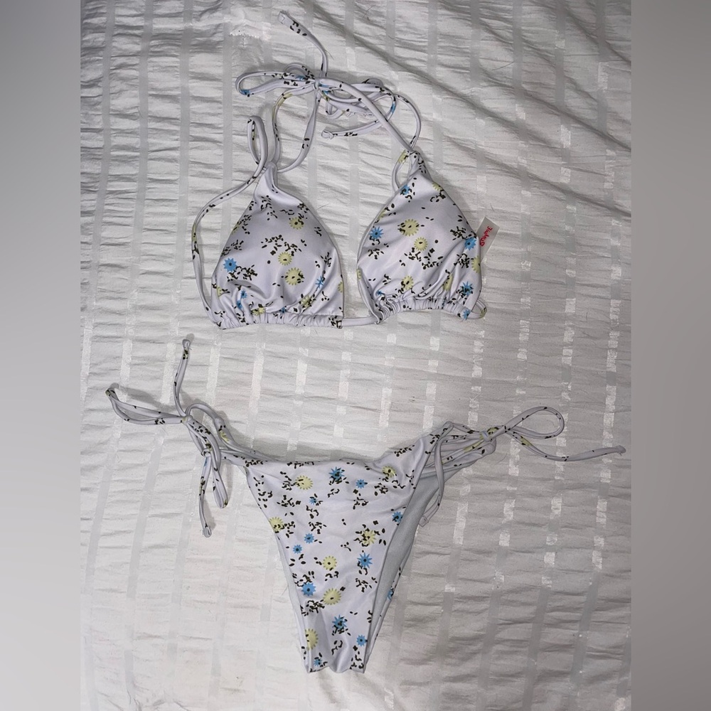 floral bathing suit